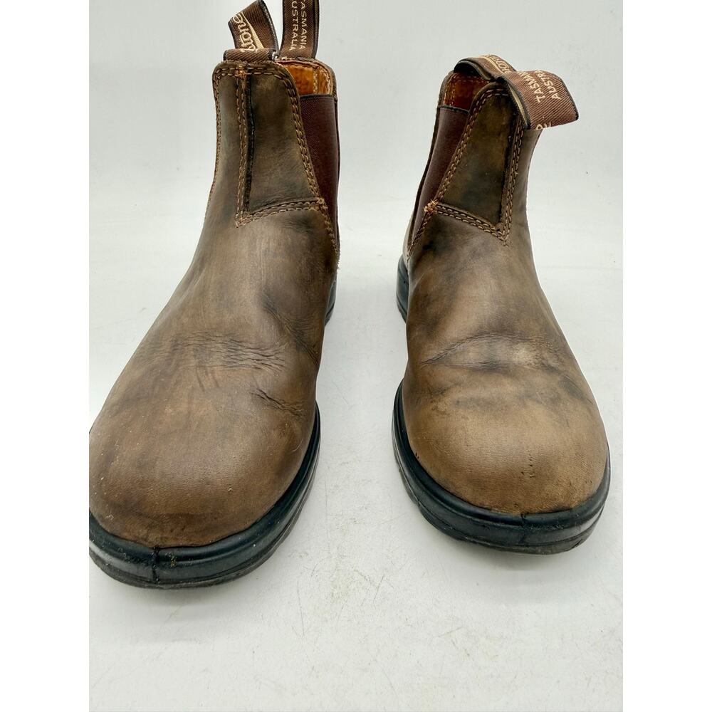 Blundstone Rustic Brown 585 Leather Pull-On Chelsea Boots Women's Size 7.5 - Picture 5 of 10